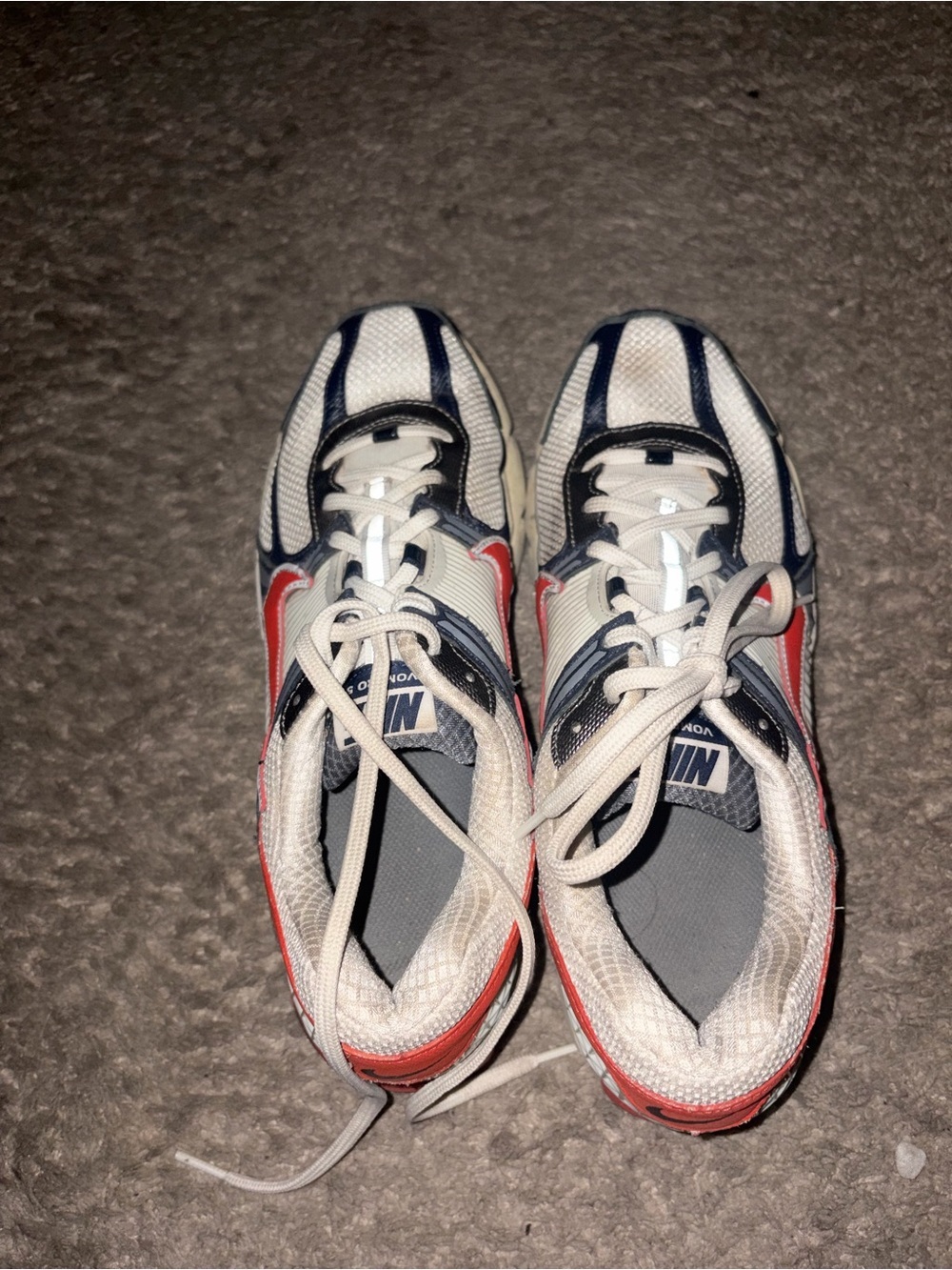 Men’s pre owned size 11.5 Nike Vomero 5 Team USA red white blue - Picture 6 of 8
